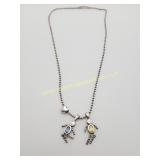 Sterling Silver Necklace & Boys Charms