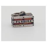 Vintage BEAU Sterling SIlver Florida Oranges Crate