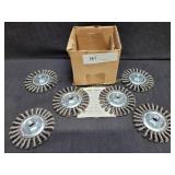 6) NEW Osborn High Speed Wire Wheels 4"