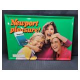 Vintage 25" x 17" NEWPORT Cigarettes Metal Sign