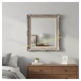 Vintage Accent Wood Frame Mirror