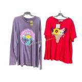 2) New Ladies Tees Mix Sizes
