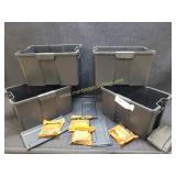 4) New NOCO BGU1 Snap Top Battery Boxes - NO TOPS