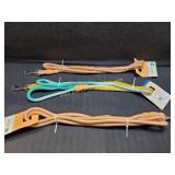 3) New X & O 6ft Dog Rope Leashes Peach &