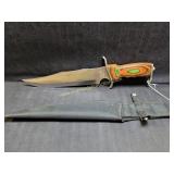 Frost Cutlery Bowie Knife w Nylon Sheath