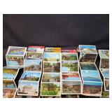 6) Vintage Postcard Books - Mix Lot