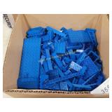 Mix Lot Of Vintage Blue Lego Bricks