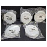 5) New 5 Packs 5" White Texture Doorknob Wall