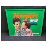Vintage 21" x 17" NEWPORT Cigarettes Metal Sign