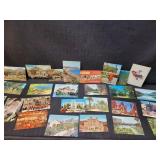 24) Vintage Postcards - Mix Lot