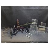Mix Lot Acrylic Riser, Wood & Metal Stands Easels