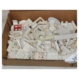 Mix Lot Of Vintage White Lego Bricks