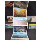 5) Vintage Postcard Books - Mix Lot