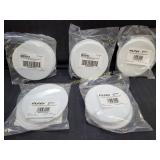 5) New 5 Packs 5" White Texture Doorknob Wall