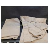 2) New 82" x 40" Tan Color Window Curtains