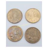 4) Sacagawea $1 Gold Tone Coins