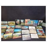 24) Vintage Postcards - Mix Lot
