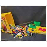 Yellow Box Of Misc Lego Parts