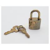 Authentic Louis Vuitton Padlock & 2 Keys