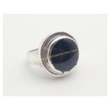 Vintage Sterling Silver Onyx Ring