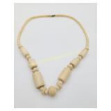 Vintage Bone Necklace - 24" Long
