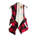 New Plaid Ladies Vest - One Size