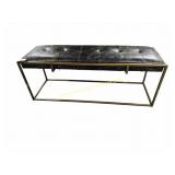 Accent Furniture Small Bench w Metal Frame