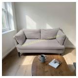 New Sofa Bed Gray Upholstered Couch