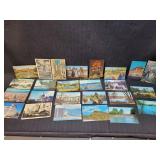 24) Vintage Postcards - Mix Lot
