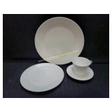 4 Pcs Crate & Barrel Bone China Dishes