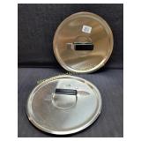 2) New Vollrath 10" Stainless Steel Lids