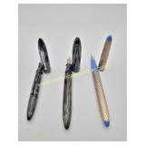 3) Vintage Shraffers Fountain Pens