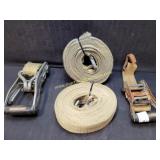 Qty 2 - 2" Tie Down Ratchet Straps
