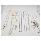 Mix Lot Of Necklaces Gold & Silver Color