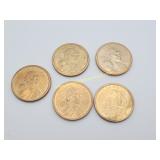 5) Sacagawea Native American Dollar Coins