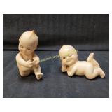 2 Vintage Bisque Porcelain Kewpies Doll