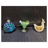 3) Large Glass Christmas Ornament