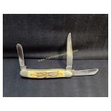 Vintage Amber Bone Case XX 6318 SS 3-Bladed