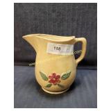 Vintage WATT Pottery Wattware Pitcher Red Flower