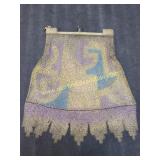 Vintage Alpaca Mesh Purse Art Deco Peacock Design