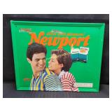 Vintage 1990 NEWPORT Cigarettes Metal Sign