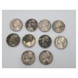 Mix Lot 1941 to 1961 Random Jefferson Nickels