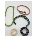 Mix Jewelry Lot - Brooches, Bracelet, Necklace