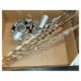 Large HILTI Concrete Drill Bits & Misc Fittings