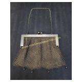 Antique German Silver Mesh Purse Rectangular