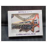 NIB Houston Astros Bling Chain Necklace Silver