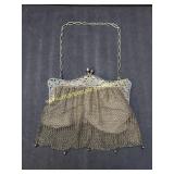 Antique German Silver Mesh Evening Purse