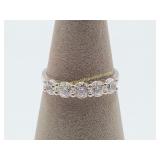 Sterling Silver CZs Ring Size 8