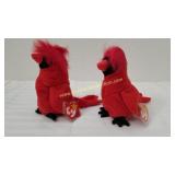 2 Vintage 1999 Beanie Baby MAC Plush Toys - Error
