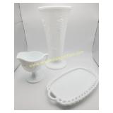 Indiana Glass Milk Glass 10ï¿½ Vase - COLONIAL